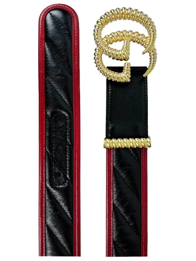 Torchon double G buckle Marmont belt 4cm 576202 - GUCCI - BALAAN 3