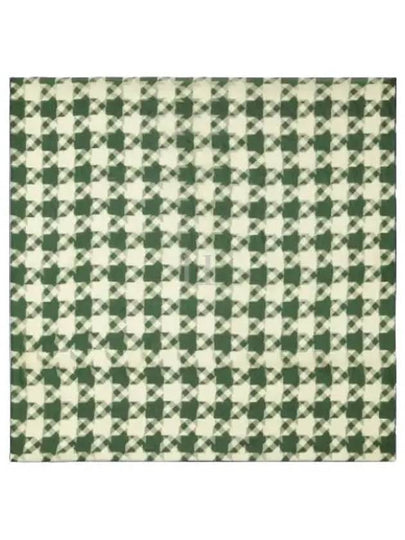 Houndstooth Silk Scarf Green - BURBERRY - BALAAN 2