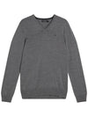 Lymann True Merino Wool Knit Top Grey Melange - J.LINDEBERG - BALAAN 2