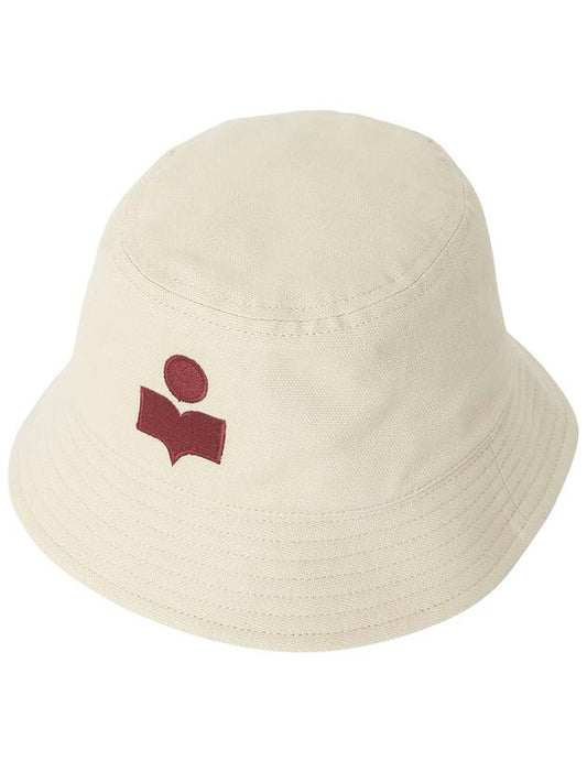 Haley Embroidered Logo Bucket Hat Ecru - ISABEL MARANT - BALAAN 2