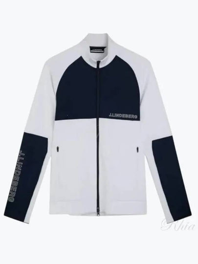 Logo Print Mid Layer Zip-Up Jacket White - J.LINDEBERG - BALAAN 2