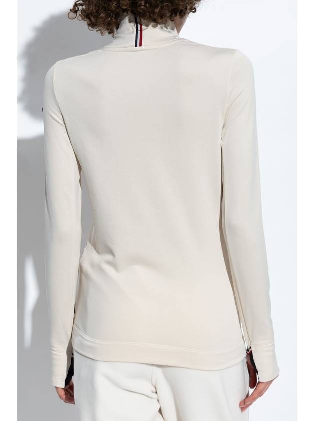 Moncler Grenoble Turtleneck With Logo, Women's, Beige - MONCLER - BALAAN 4