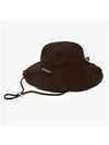 Le Bob Artichaut Cotton Bucket Hat Brown - JACQUEMUS - BALAAN 4