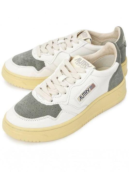 Medalist Grey Suede Low Top Sneakers White - AUTRY - BALAAN 2