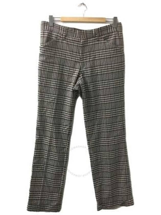 Kolor Men's Beige Gun Club Plaid Straight-Leg Trousers, Brand Size 1 (Small) - KOLOR - BALAAN 1