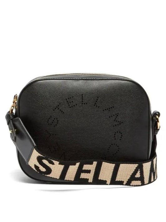 Stella Logo Mini Cross Bag Black - STELLA MCCARTNEY - BALAAN.