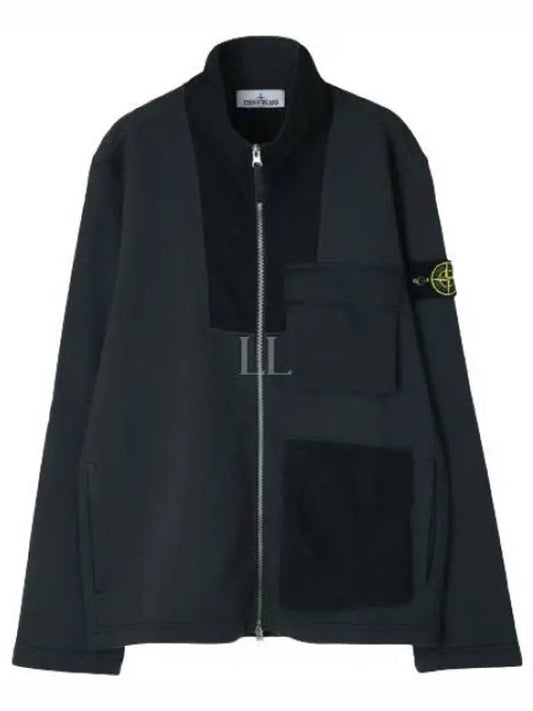 Naslan Nylon Garment Gyed Badge Zip Up Jacket Steel Grey - STONE ISLAND - BALAAN 2