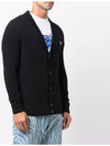 Baby Fox Patch Cosy Cardigan Black - MAISON KITSUNE - BALAAN 4