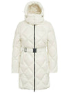 Women s Goose Down Long Padded Conza Hood Detachable Diamond Quilted Jacket VDDJ95636 BGL - DUVETICA - BALAAN 1