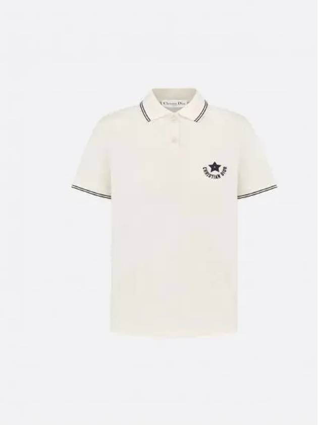 Riviera Polo Shirt 443T10A4122 X0853 - DIOR - BALAAN 1