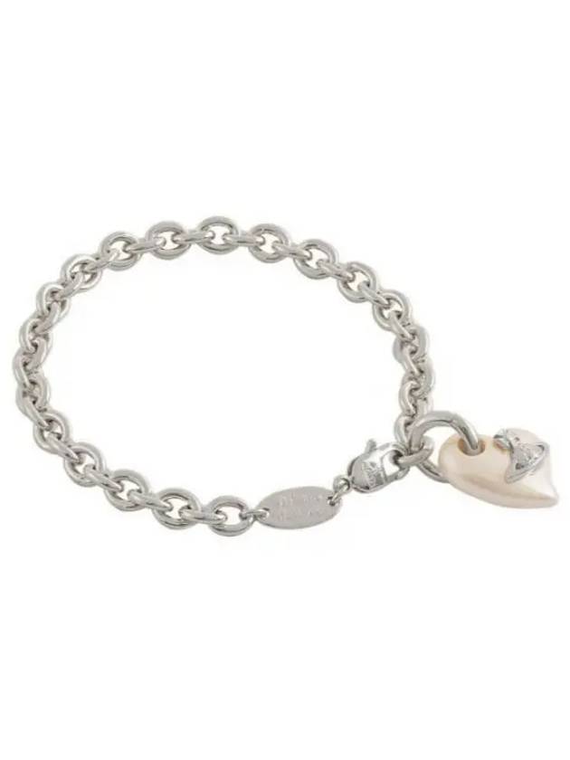 ORB Heart Chain Bracelet Silver - VIVIENNE WESTWOOD - BALAAN 2