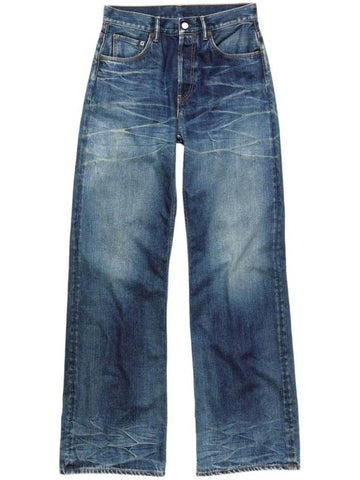 Loose Fit Wide Jeans Mid Blue - ACNE STUDIOS - BALAAN 1