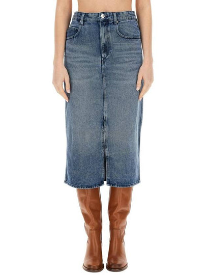 Tillauria Midi Denim H-Line Skirt Blue - ISABEL MARANT - BALAAN 2