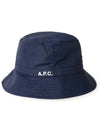 Logo Nylon Bucket Hat Navy - A.P.C. - BALAAN 4