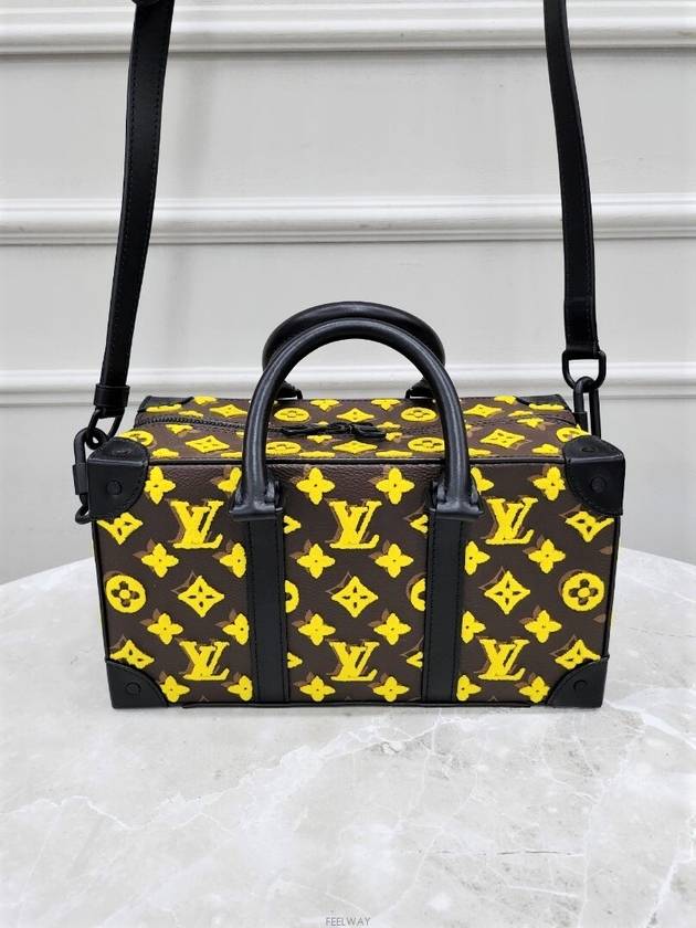 Lux You Monogram Yellow Velvet Speedy Trunk Tote Cross Bag - LOUIS VUITTON - BALAAN 3