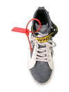 logo belt strap high-top sneakers gray - OFF WHITE - BALAAN 5