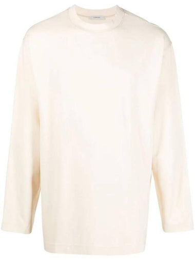 Crew Neck Long Sleeve Sweatshirt Chalk - LEMAIRE - BALAAN 1