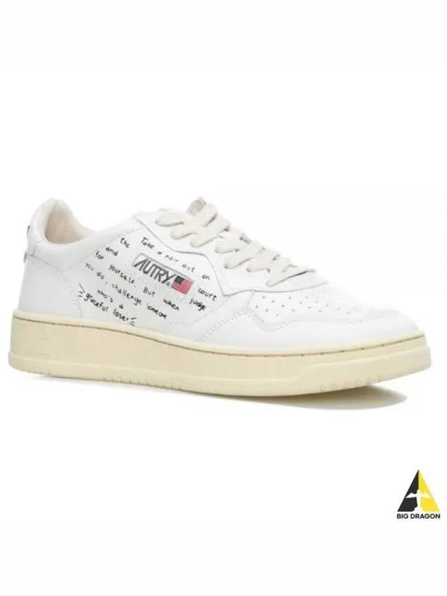 Women's Medalist Wrinkle Low Top Sneakers White - AUTRY - BALAAN 2