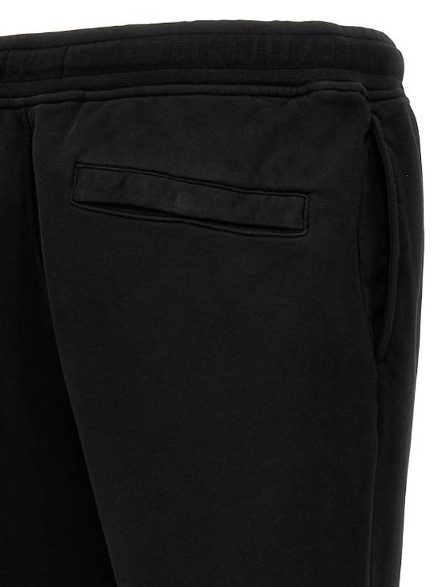 Wappen Patch Cotton Track Pants Black - STONE ISLAND - BALAAN 5