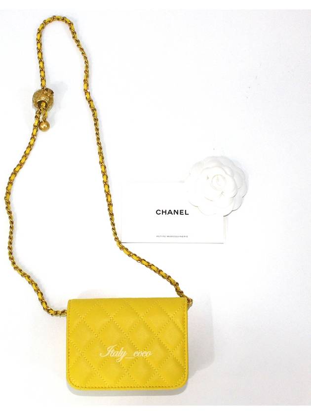 Classic gold ball mini cross bag yellow vintage gold AP1628 B02916 NL296 - CHANEL - BALAAN 5