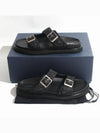 Men's Aqua Oblique Jacquard Sandals Black - DIOR - BALAAN 6