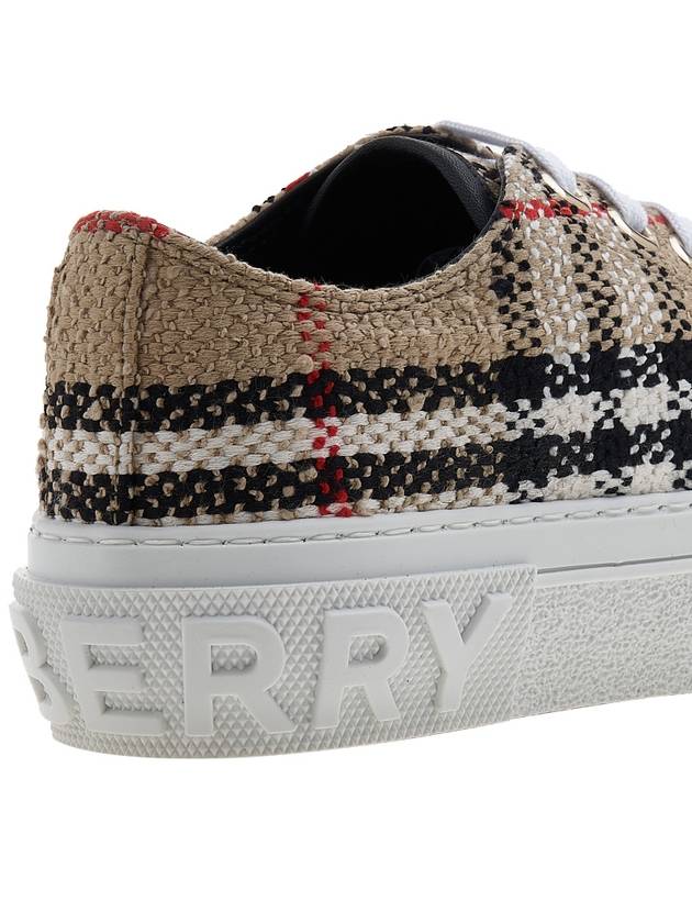 Vintage Check Boucle Low Top Sneakers Beige - BURBERRY - BALAAN 11