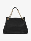 Pebbled Leather Medium Chain Handbag Soho Black - GUCCI - BALAAN 3