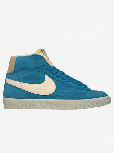 01518171401Blazer Mid Suede VintageNeo Blue White - NIKE - BALAAN 1