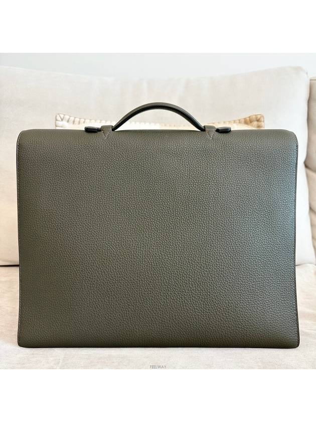 Sac A D peche 37 Berthe de Gris silver engraved U - HERMES - BALAAN 3