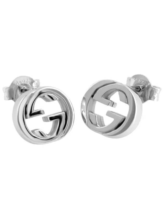 Interlocking G Earrings Silver - GUCCI - BALAAN 4