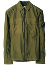 Chrome R Lens Wappen Overshirt Zip-Up Jacket Green - CP COMPANY - BALAAN 2