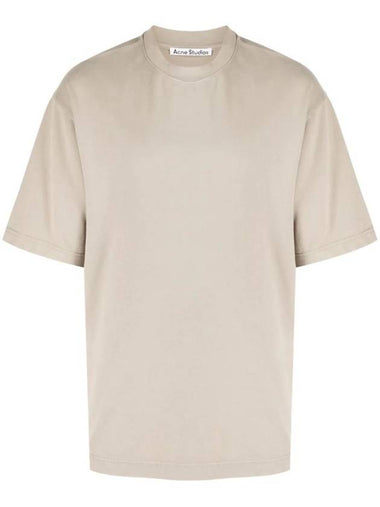 Back Logo Patch Crew Neck Short Sleeve T-Shirt Grey - ACNE STUDIOS - BALAAN 1