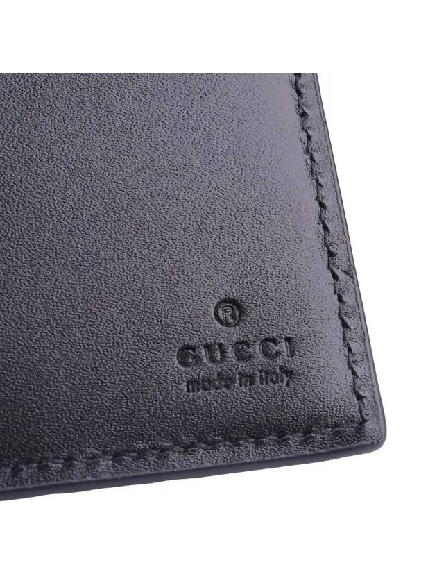 Signature Money Clip Half Wallet Black - GUCCI - BALAAN 4