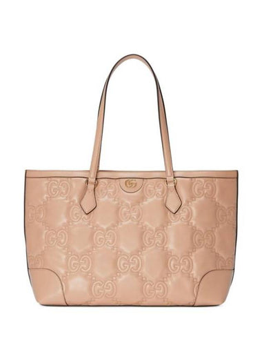 GG Matelasse Leather Medium Tote Bag Beige - GUCCI - BALAAN 1