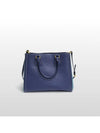 Prada SAFFIANO LUX blue navy two tone color gold logo tote bag and shoulder BN2438 - PRADA - BALAAN 2