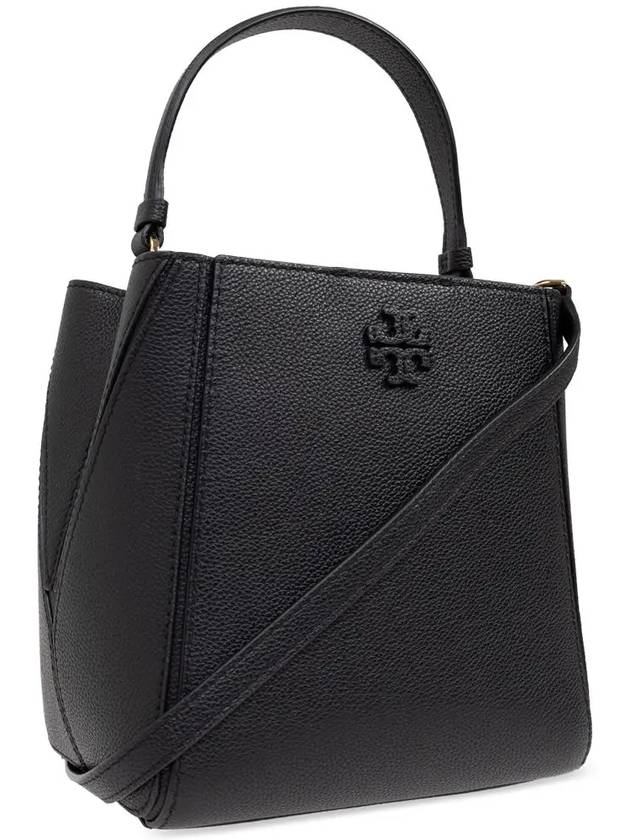 Mcgraw Logo Small Bucket Bag Black - TORY BURCH - BALAAN 5