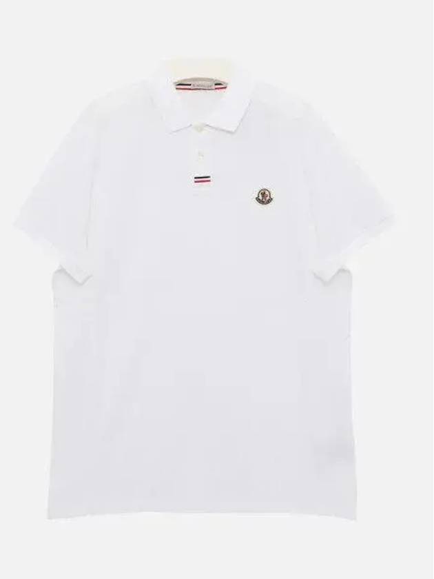 Chest patch logo three stripe button line men s t shirt 8A00029 899UR 001 271144 1039142 - MONCLER - BALAAN 1