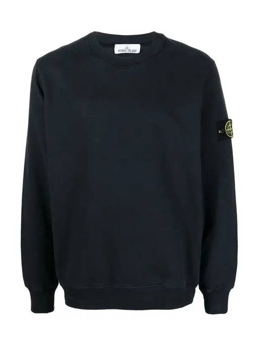 Wappen Patch Crew Neck Sweatshirt Navy - STONE ISLAND - BALAAN 2