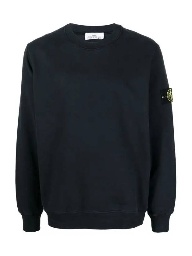 Wappen Patch Crew Neck Sweatshirt Navy - STONE ISLAND - BALAAN 3