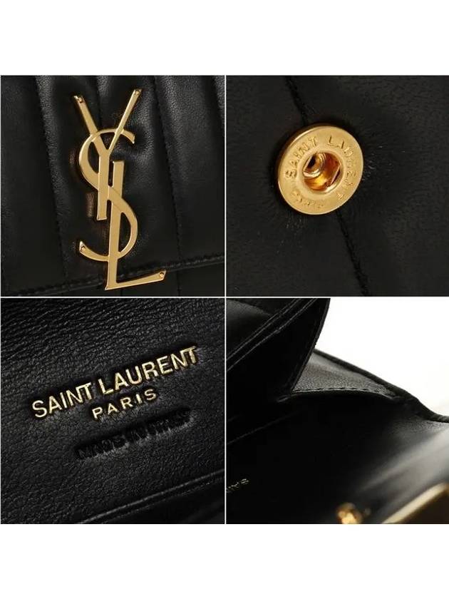 Vicky Small Women's Bicycle Wallet 539984 0YD01 1000 - SAINT LAURENT - BALAAN 7