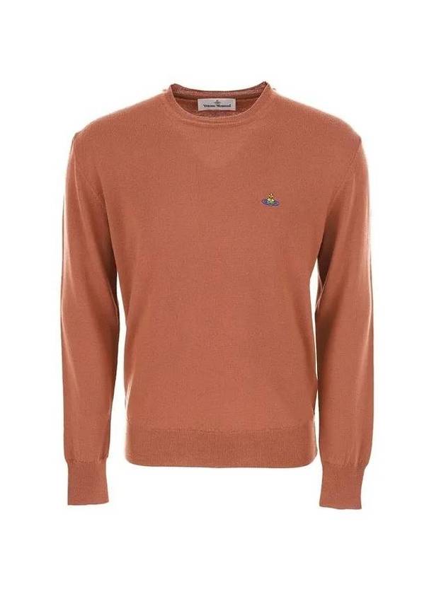 Men's ORB Embroidered Logo Wool Knit Top Akron - VIVIENNE WESTWOOD - BALAAN 1