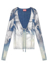 M-Isolde Faded Cardigan Blue - DIESEL - BALAAN 6