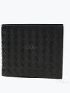 Intrecciato Calf Leather Half Wallet Black - BOTTEGA VENETA - BALAAN 2