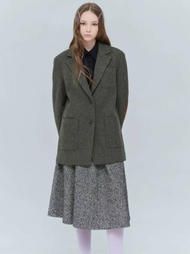 Overfit half coat wool single jacket khaki 0150 - VOYONN - BALAAN 6