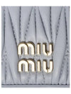 Materasse Nappa Leather Card Wallet Pearl Grey - MIU MIU - BALAAN 5