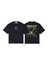 Splash Arrow Over Skate Short Sleeve T Shirt Black - OFF WHITE - BALAAN 2