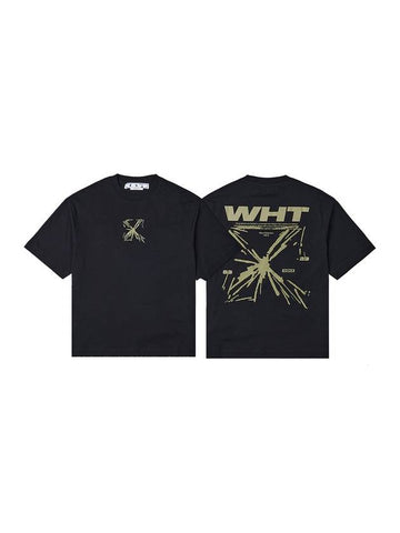 Splash Arrow Over Skate Short Sleeve T Shirt Black - OFF WHITE - BALAAN 1