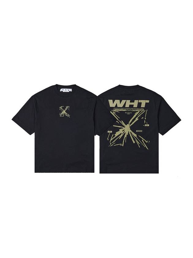 Splash Arrow Over Skate Short Sleeve T Shirt Black - OFF WHITE - BALAAN 2