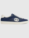 Interlocking G Suede Low-Top Sneakers Blue - GUCCI - BALAAN 1