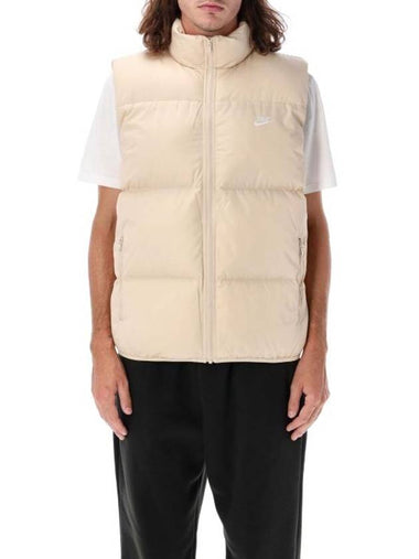 Men's Club Puffer Vest Beige - NIKE - BALAAN 1